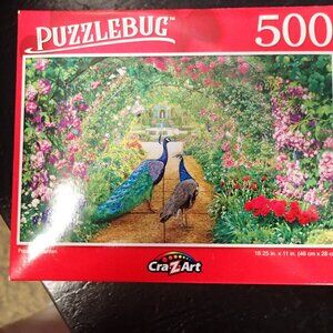 Puzzlebug 500 Cra z Art Peacock Puzzle